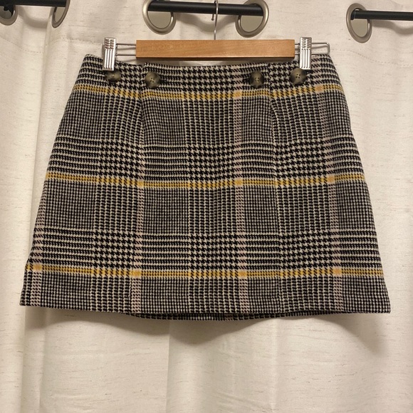 OBEY plaid mini skirt size 26 - Picture 1 of 6